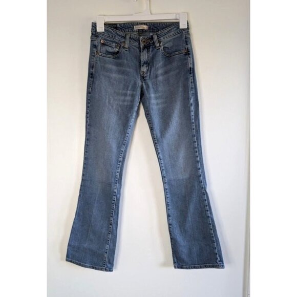 Vintage Y2K Levi's 518 Jeans Size 7 Superlow Bootcut Denim 30x31Junior Stretch - Picture 1 of 7